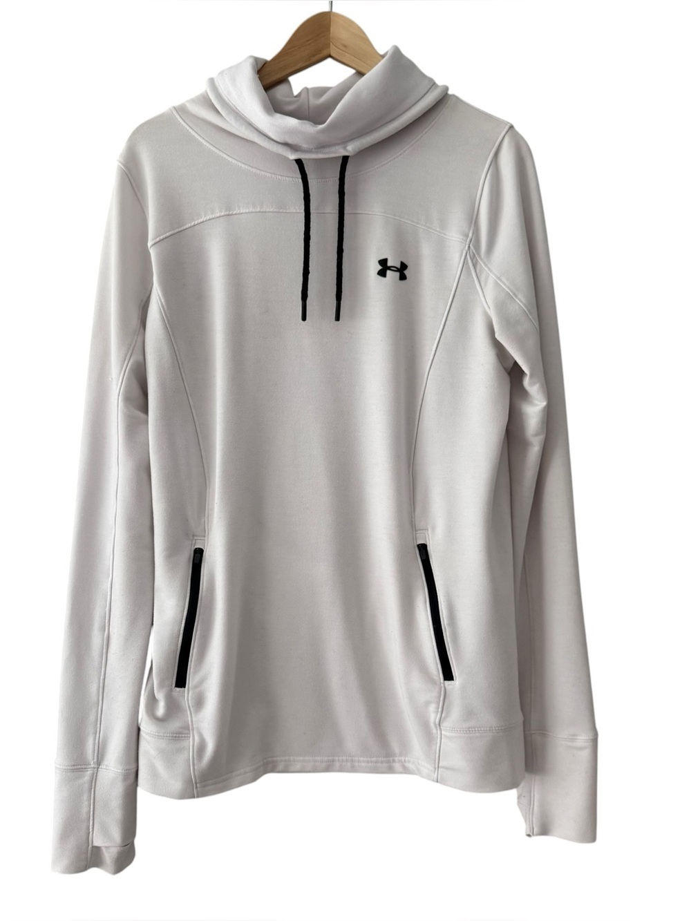 Under Armour White Cowl Neck Sweatshirt